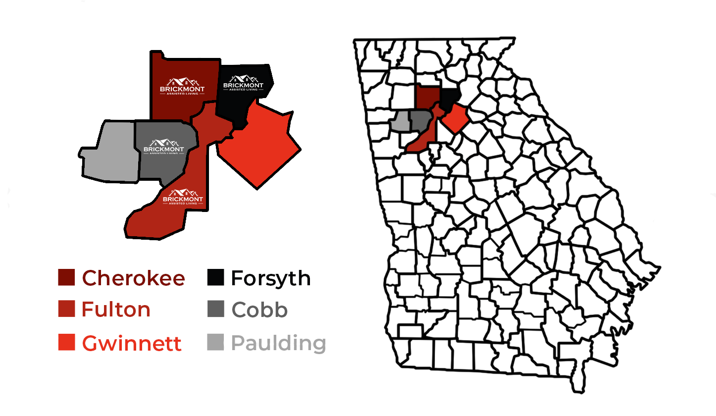 Brickmont County Coverage Areas